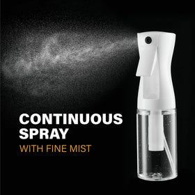 SUPER+ Continuous Spray Bottle in use for hairstyling