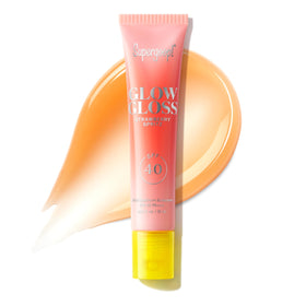 Supergoop! Glow Gloss SPF 40 Lip Balm Strawberry Spritz front view