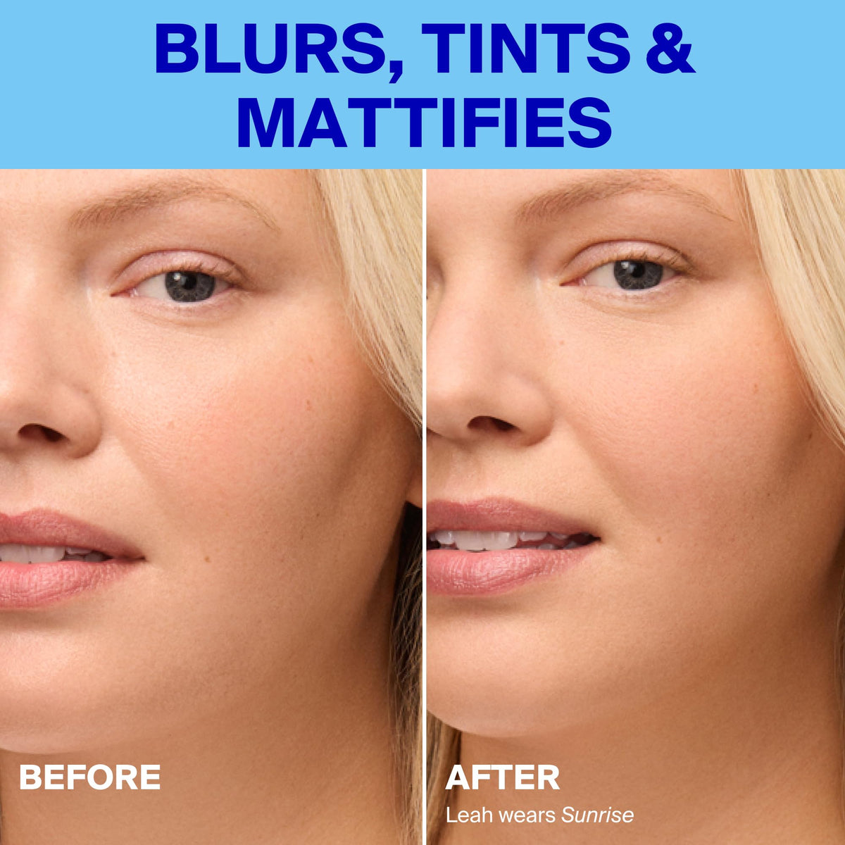 Supergoop! Mineral Mattescreen SPF 40 20 mL application on skin