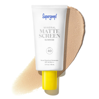 Supergoop! Mineral Mattescreen SPF 40 front view with neutral tint
