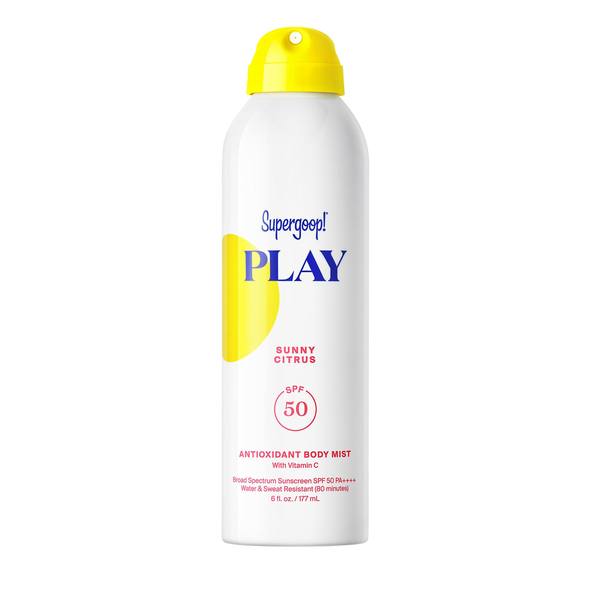 Supergoop! PLAY Antioxidant Body Mist SPF 50 front view