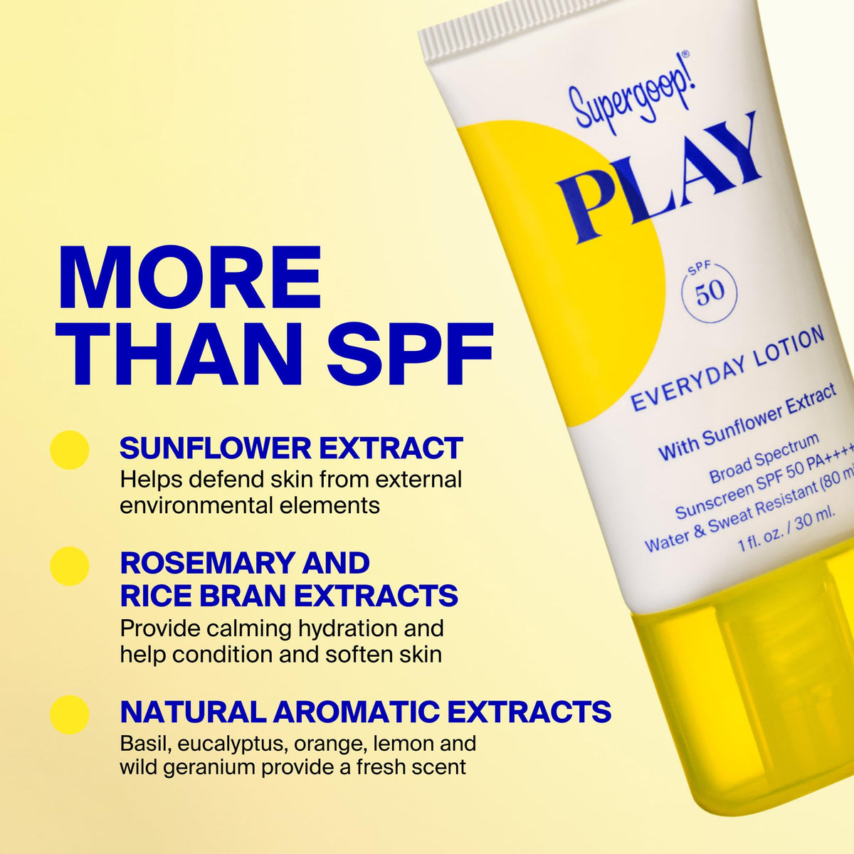 Supergoop! PLAY Everyday Lotion SPF 50 lifestyle scene outdoors