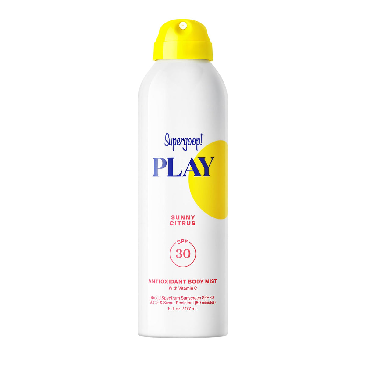 Supergoop! PLAY SPF 30 Antioxidant Body Mist 6 fl oz front view