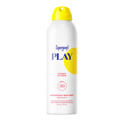 Supergoop! PLAY SPF 30 Antioxidant Body Mist 6 fl oz front view