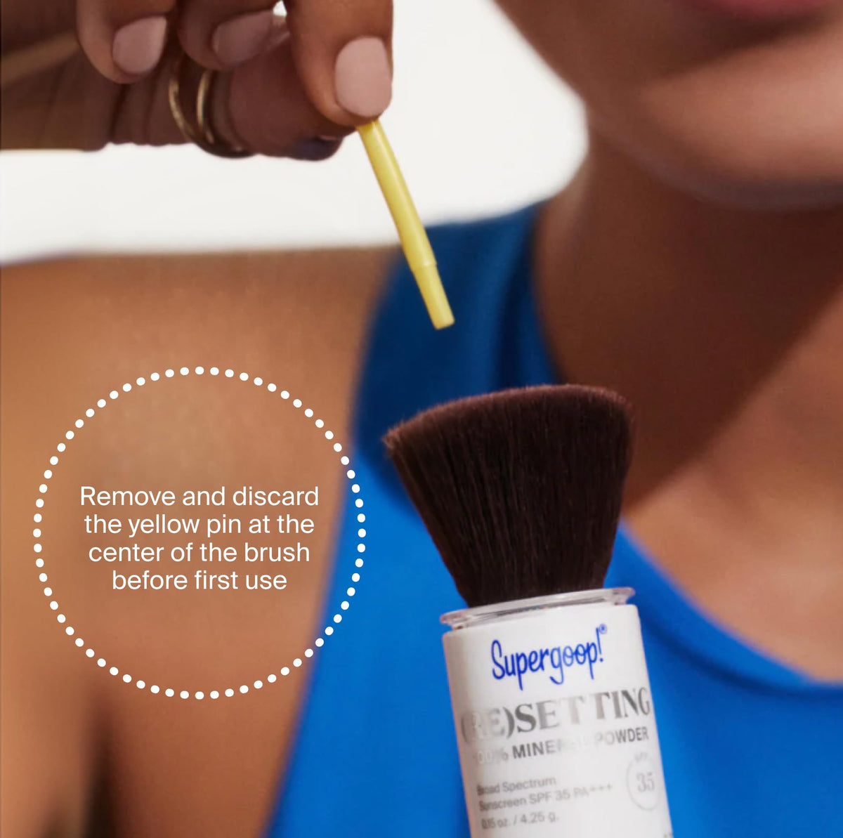 Supergoop! (Re)setting Face Powder SPF 35 Deep shade options