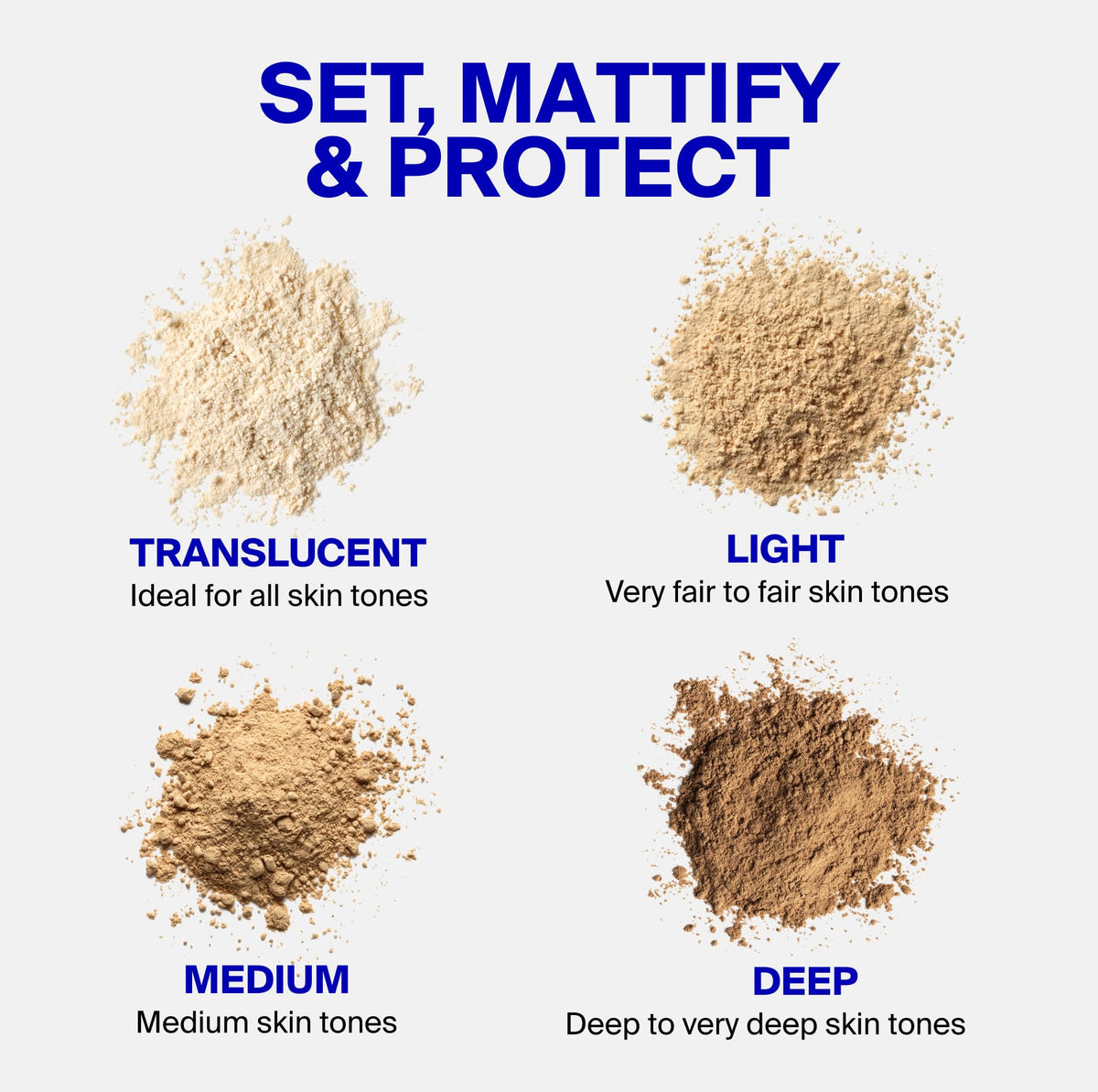 Supergoop! (Re)setting Face Powder SPF 35 Light on makeup