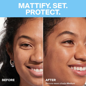 Supergoop! (Re)setting Face Powder SPF 35 on a vanity
