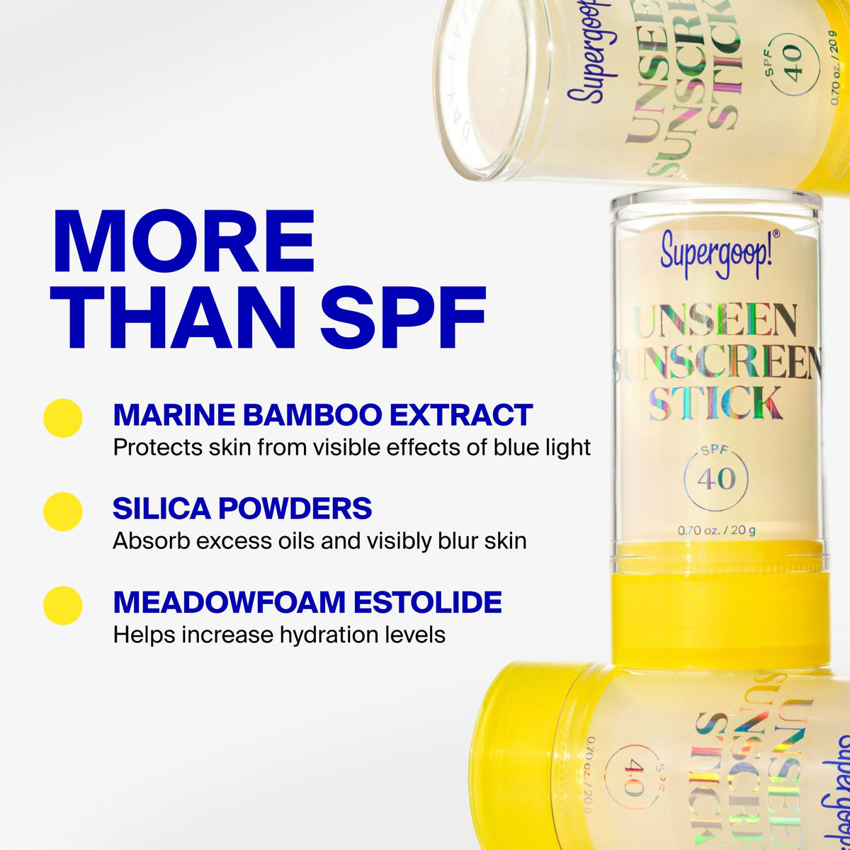 Supergoop! Unseen Sunscreen Stick SPF 40 in hand