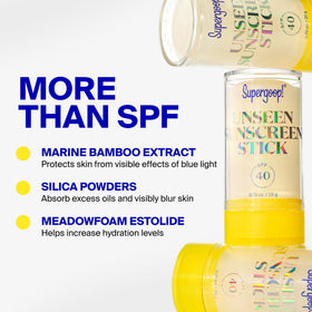 Supergoop! Unseen Sunscreen Stick SPF 40 in hand
