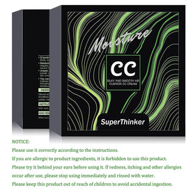 SuperThinker Cushion Foundation Concealer full view with sponge