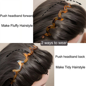 Supgoodom Zig Zag Headband in retro 90s style