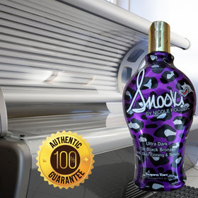 Supre Snooki Ultra Dark 70X Black Bronzer lifestyle scene with beach