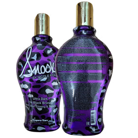 Supre Snooki Ultra Dark 70X Black Bronzer side view showing bottle design