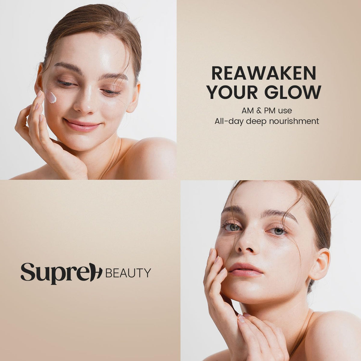 SupreH Bee Venom Wrinkle Cream application on skin