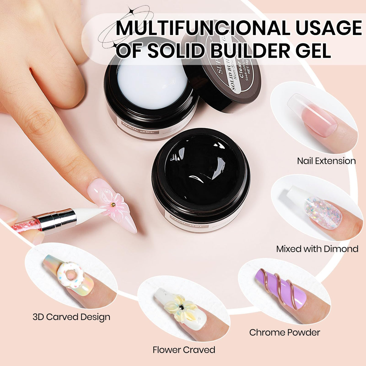 SUPWEE 36PCS Dual Forms for nail sculpting