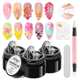 SUPWEE 3D Gel Nail Art Sculpture front view with clear molding gel
