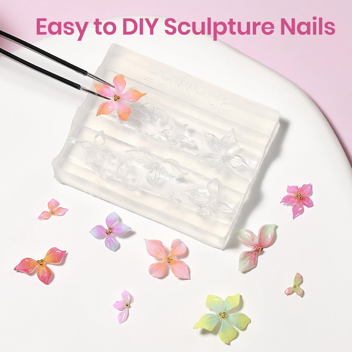 SUPWEE 3D Nail Gel packaging and accessories