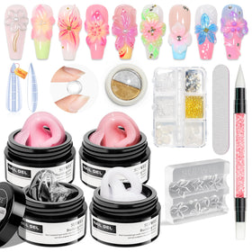 SUPWEE 3D Nail Gel Sculpting Gel in four colours