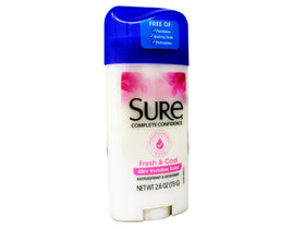 Sure Anti-Perspirant & Deodorant Invisible Solid Fresh & Cool back view