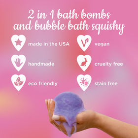 Surprise enchanted toy revealed from bath bomb