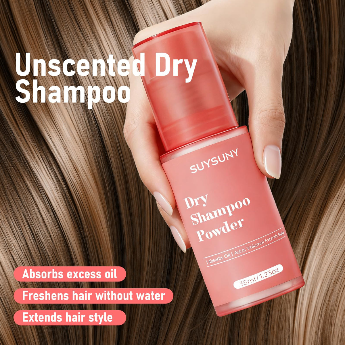 SUYSUNY Dry Shampoo Powder 1.23oz packaging
