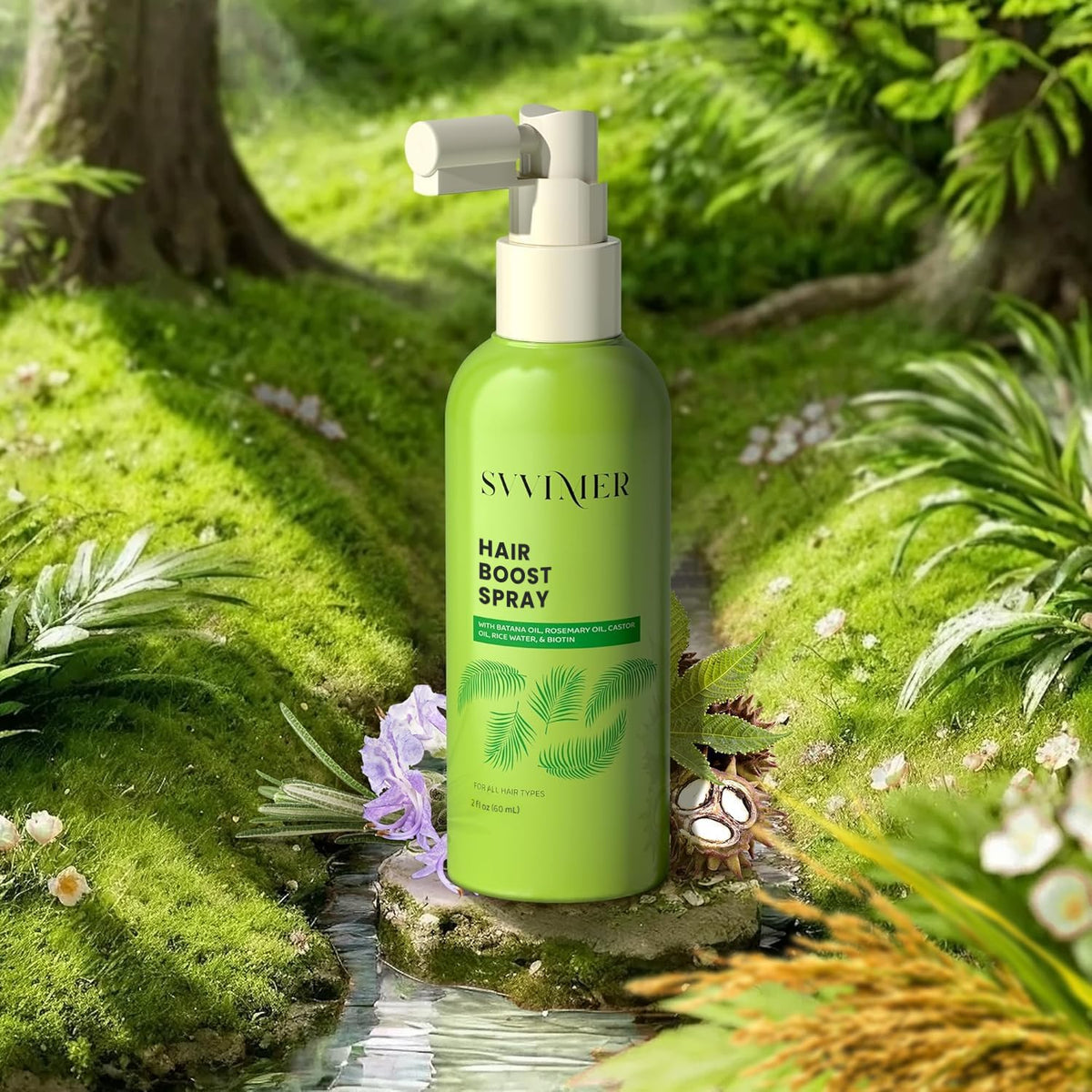 Svvimer Hair Growth Serum Spray packaging