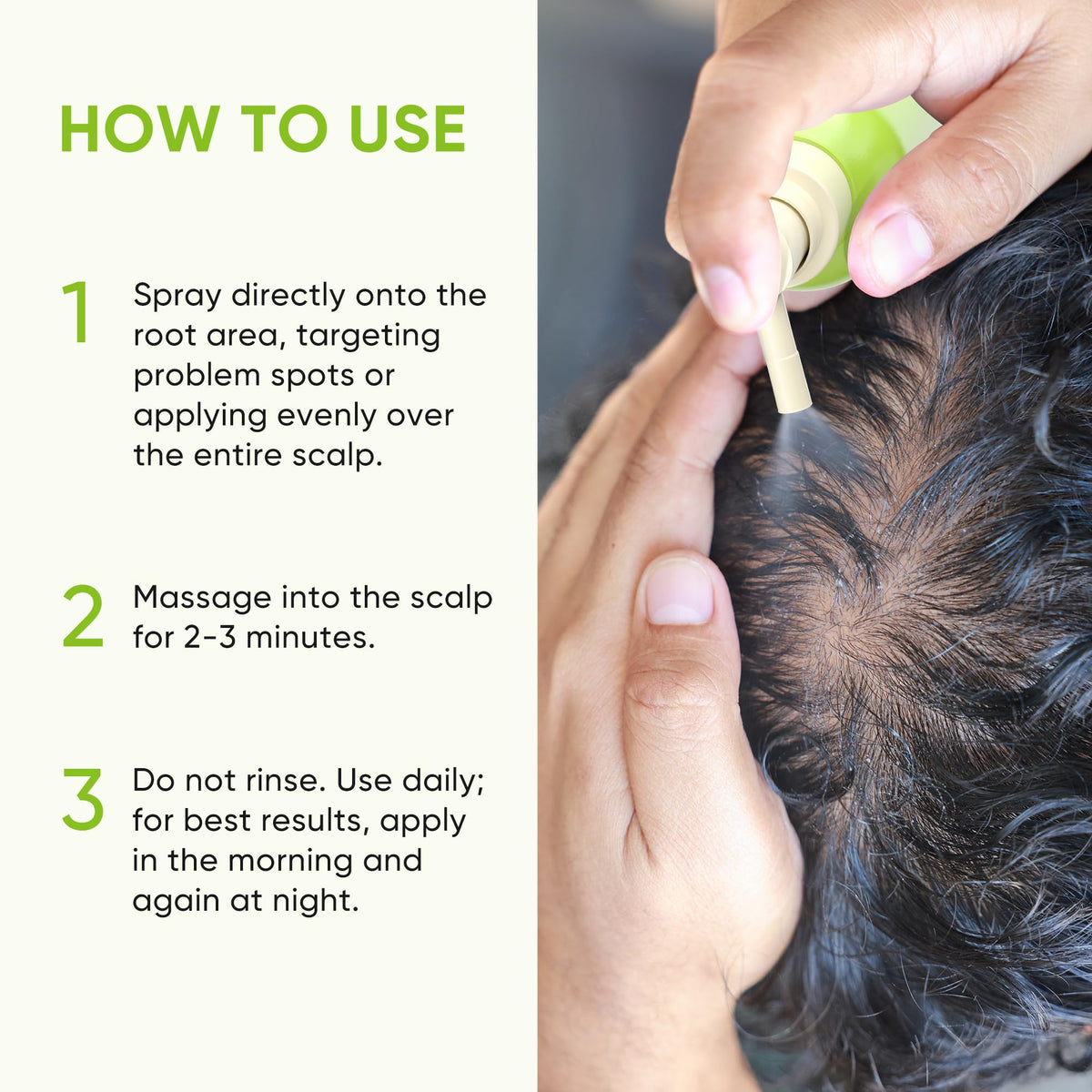 Svvimer Hair support Spray with rosemary leaves
