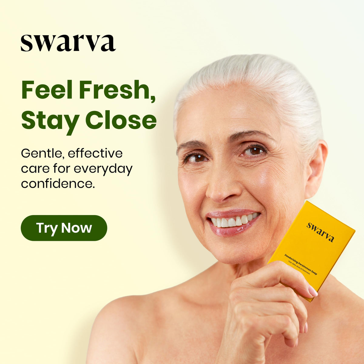 Swarva Japanese Persimmon Soap packaging details and ingredients