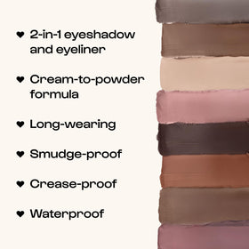 Swatch of ALLEYOOP 11th Hour Black Matte Cream Eyeshadow