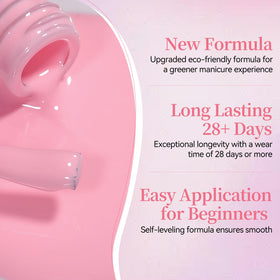 Swatch of Born Pretty light pink gel polish on a nail wheel