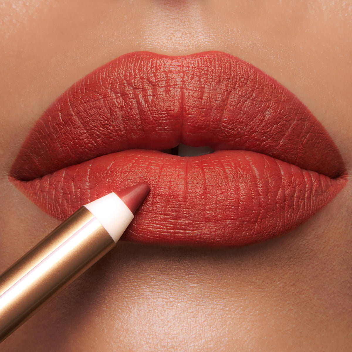 Swatch of Charlotte Tilbury Lip Cheat Lip Liner Mark of a Kiss