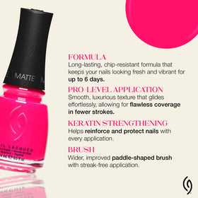 Swatch of China Glaze Rose Among Thorns Neon Hot Pink on nails