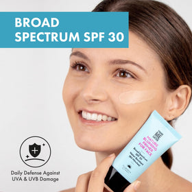 Swatch of Elizabeth Mott Thank Me Later Blurring Face Primer SPF 30 on skin