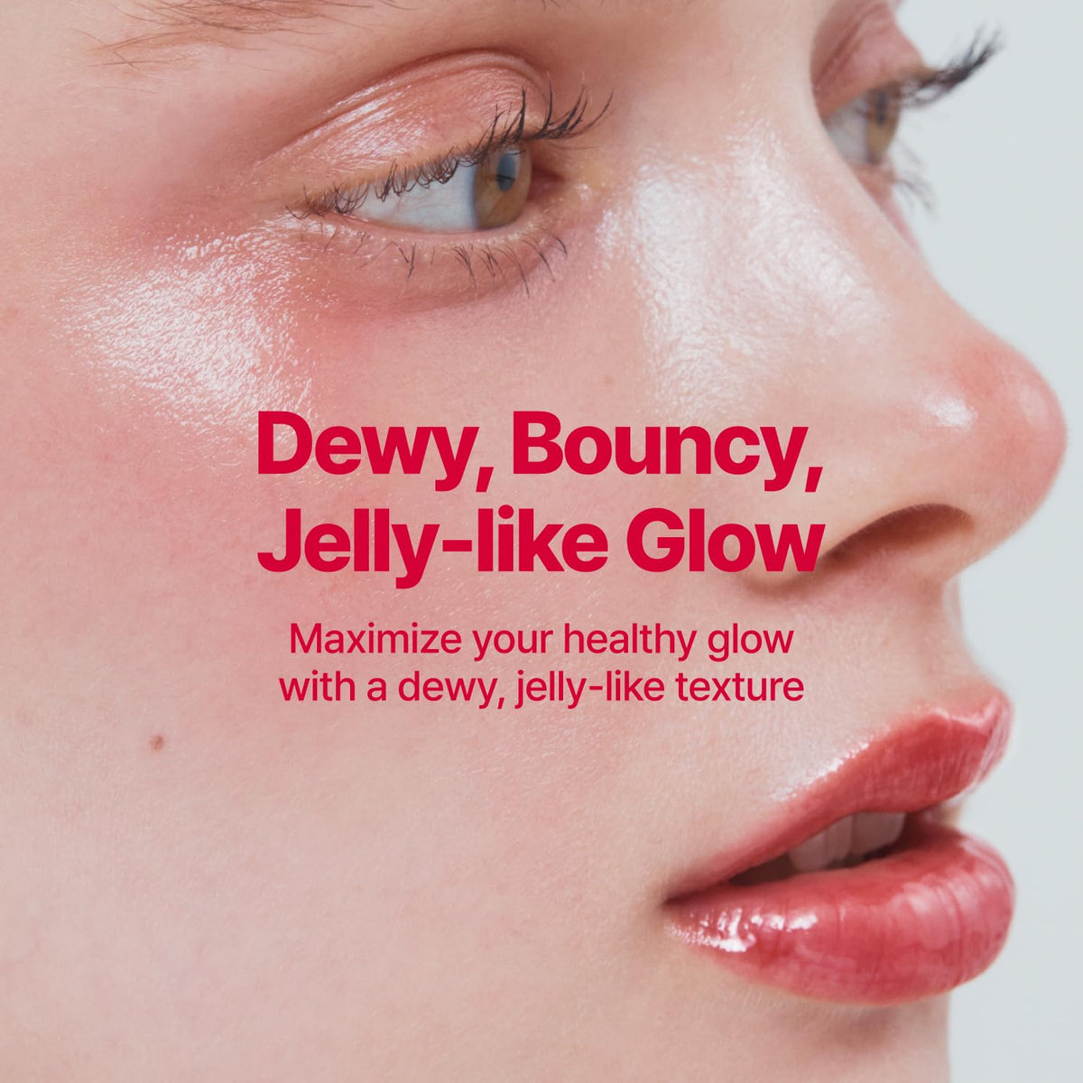 Swatch of fwee Glowy Jelly Pot on skin