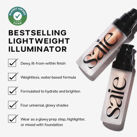 Swatch of Glowy Super Gel on skin