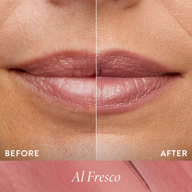 Swatch of LAURA GELLER Al Fresco Lipstick on skin