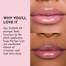 Swatch of Lawless Lip Plumping Gloss Strawberry Shortcake