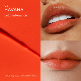 Swatch of Melixir Vegan Lip Butter #08 Havana on skin
