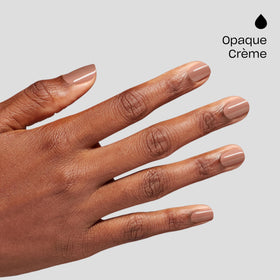 Swatch of OPI Flannel Aerobics soft lilac nail polish on nails
