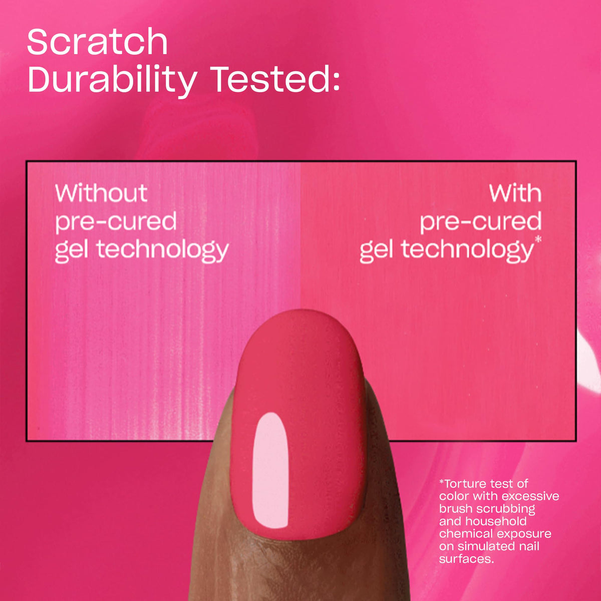 Swatch of OPI Infinite Shine Vamp Champ on a nail wheel
