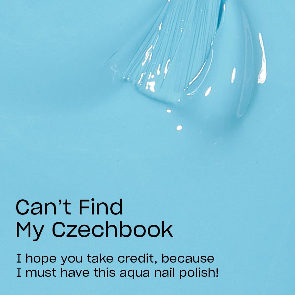 Swatch of OPI Nail Lacquer Can’t Find My Czechbook on a nail