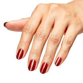 Swatch of OPI Nail Lacquer CD Rom-antic on nail