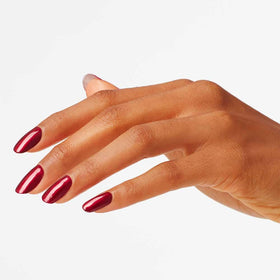 Swatch of OPI Nail Lacquer I'm Not Really a Waitress on nails