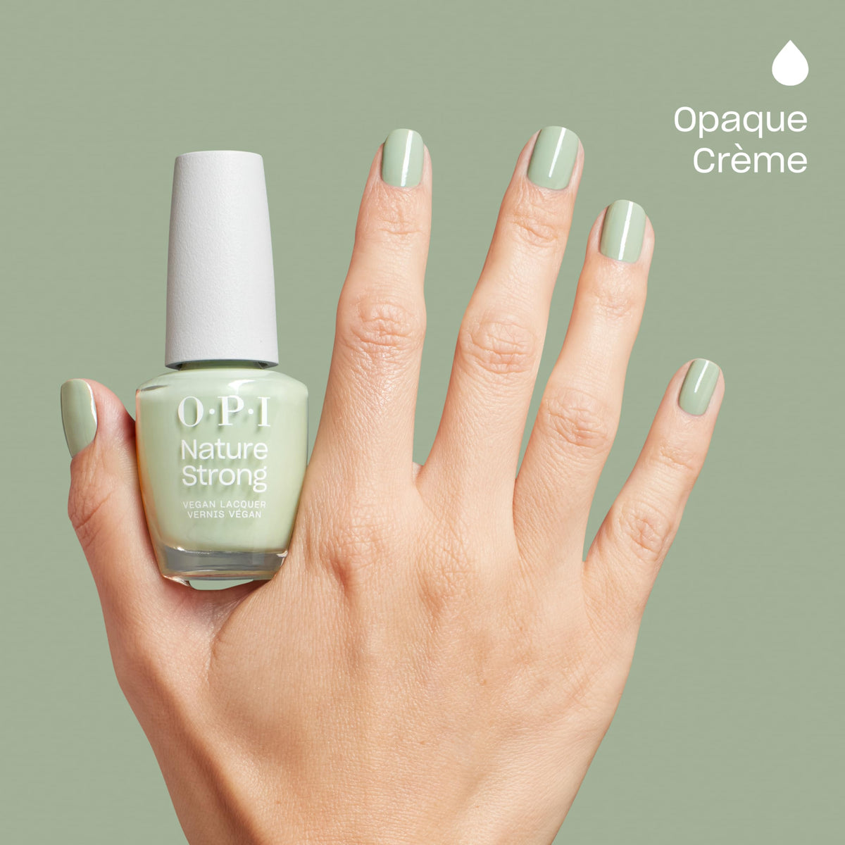 Swatch of OPI Nature Strong Sage It for Later on nails