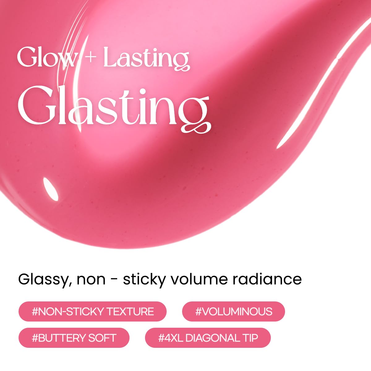 Swatch of Peripera Ink Glasting Lip Gloss 013 GET HAPPY