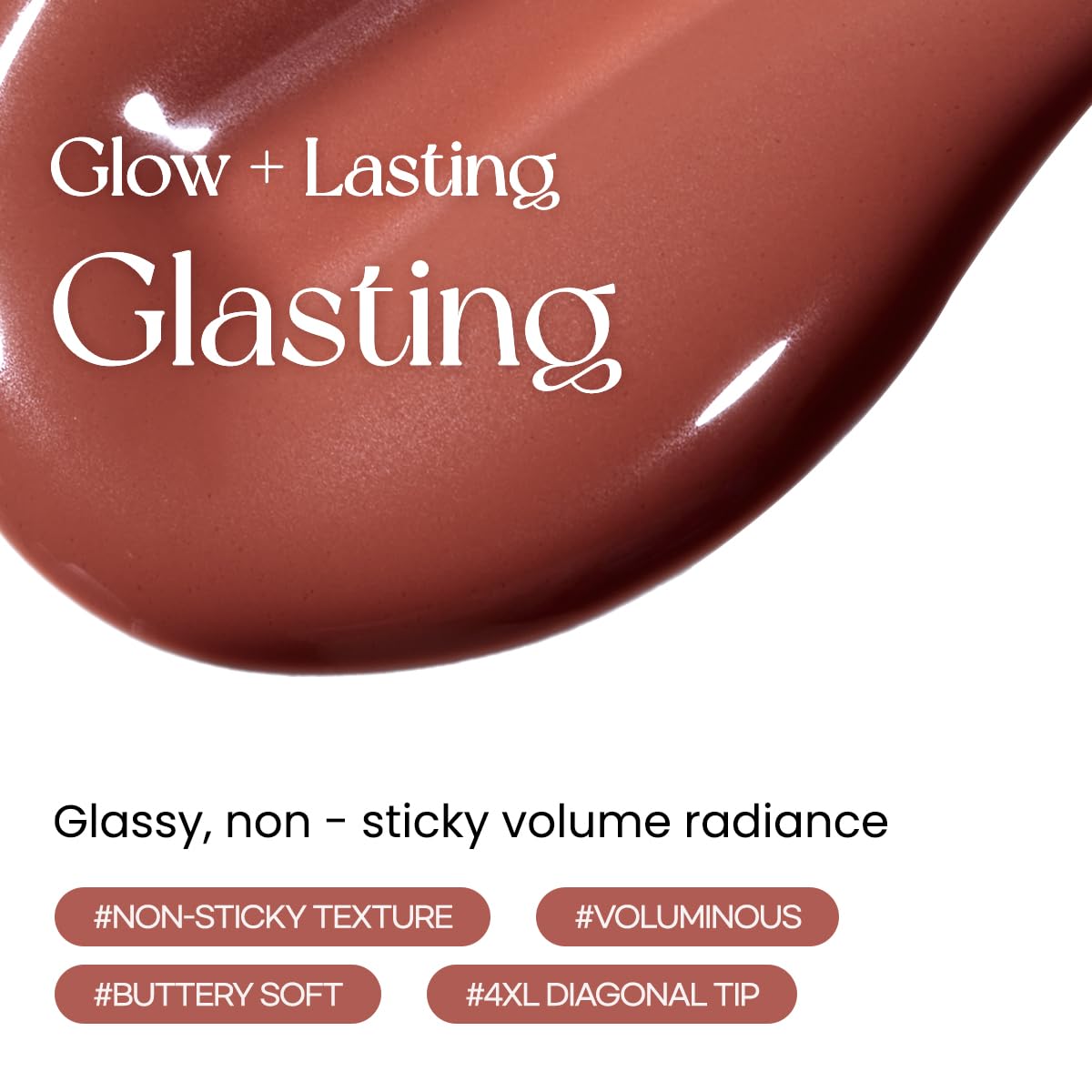 Swatch of Peripera Ink Glasting Lip Gloss on skin
