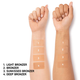 Swatch of Physicians Formula Matte Monoi Butter Bronzer on skin