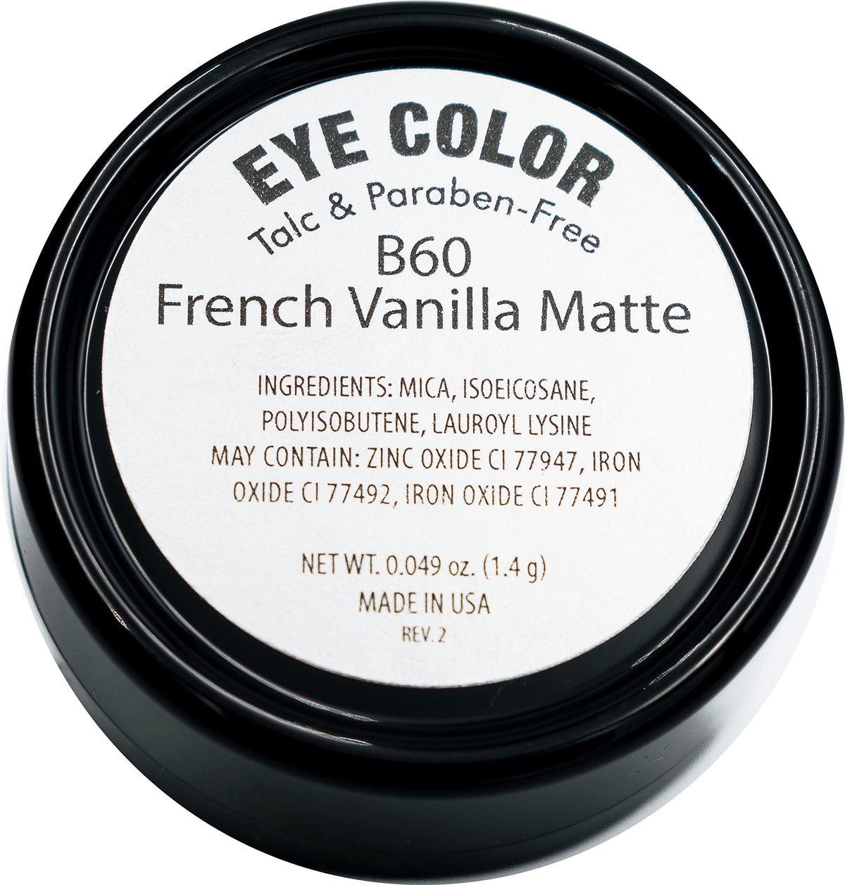 Swatch of Pure Ziva Naked French Vanilla Eyeshadow on skin