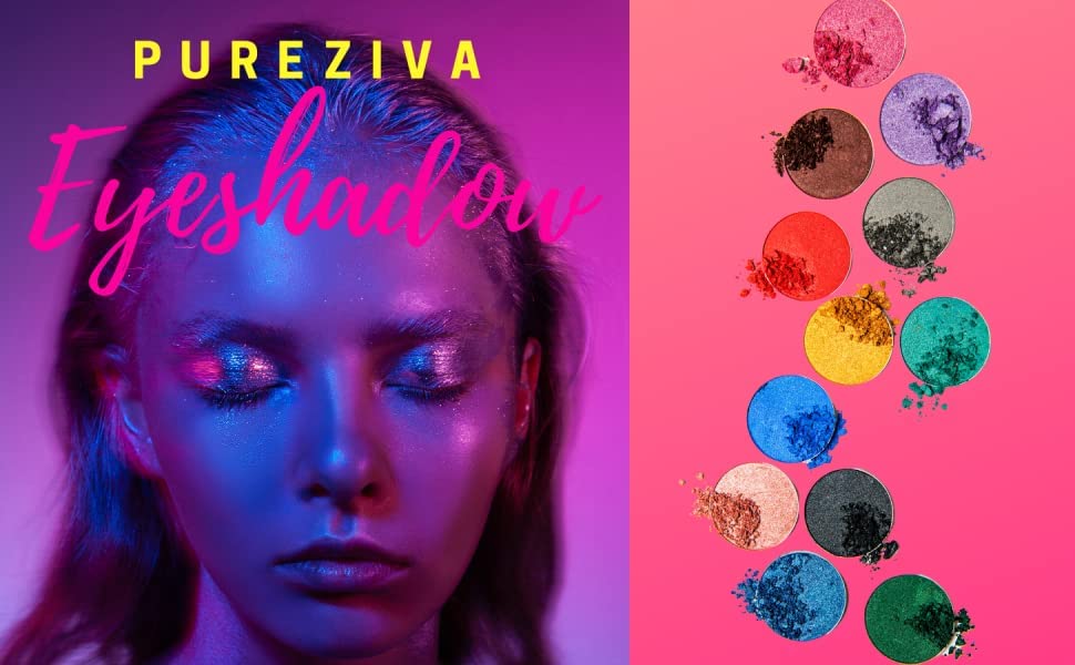 Swatch of Pure Ziva Raspberry Sorbet Eyeshadow on skin