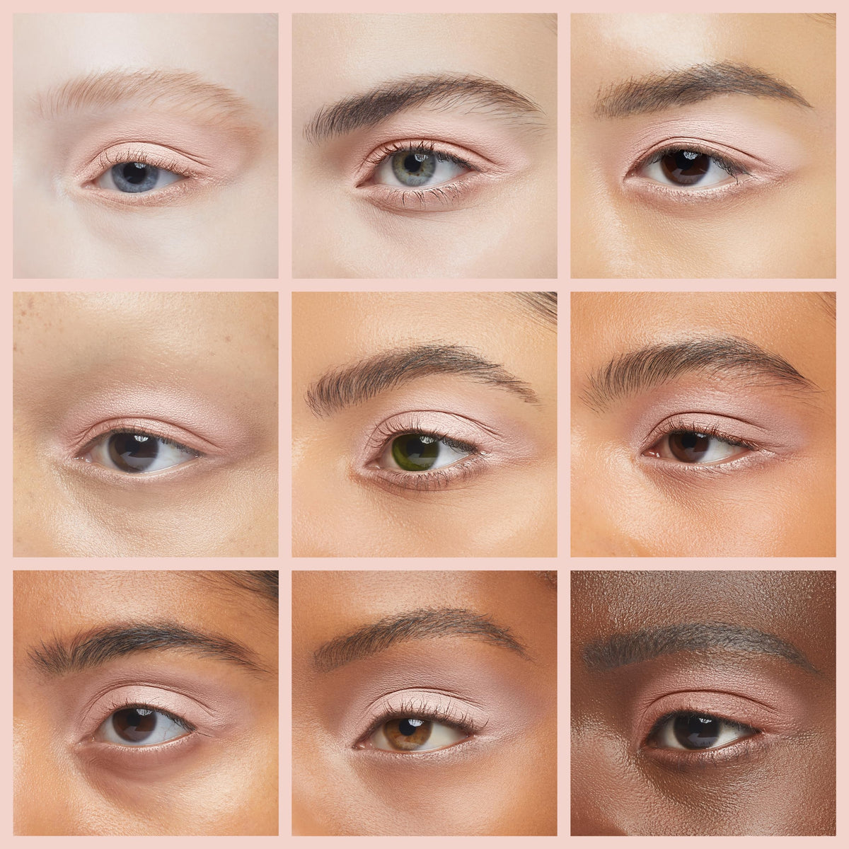 Swatch of Pure Ziva Seashell Light Pink Eyeshadow on skin